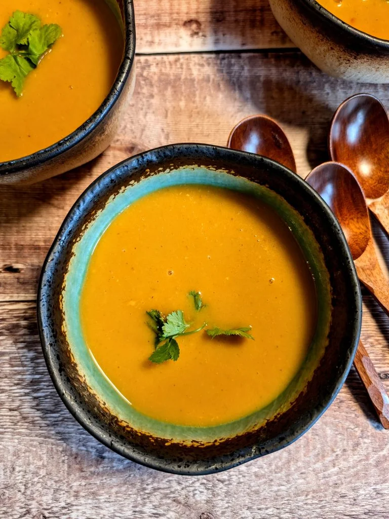 Autumn Spiced Apple & Sweet Potato Soup