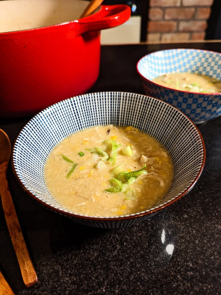 Chinese Style Chicken and Sweetcorn Soup recipe image