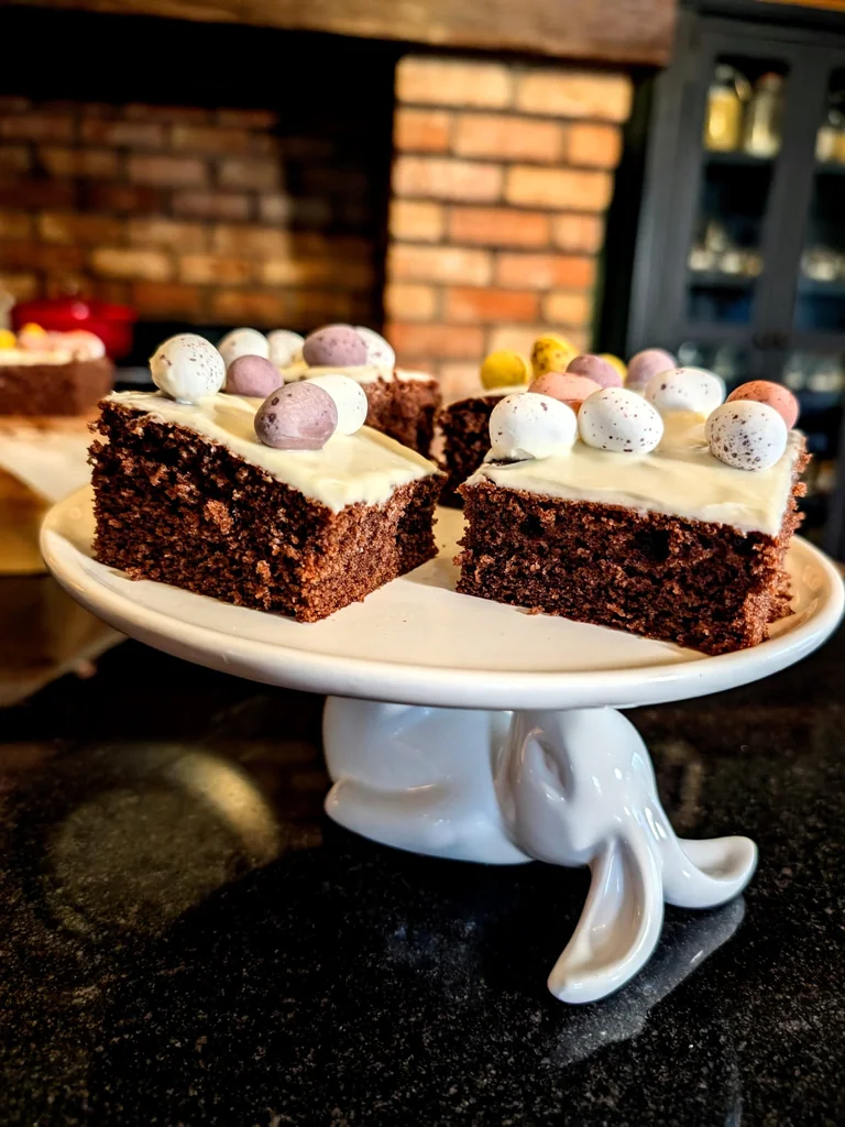 Chocolate Mini Egg Easter Traybake