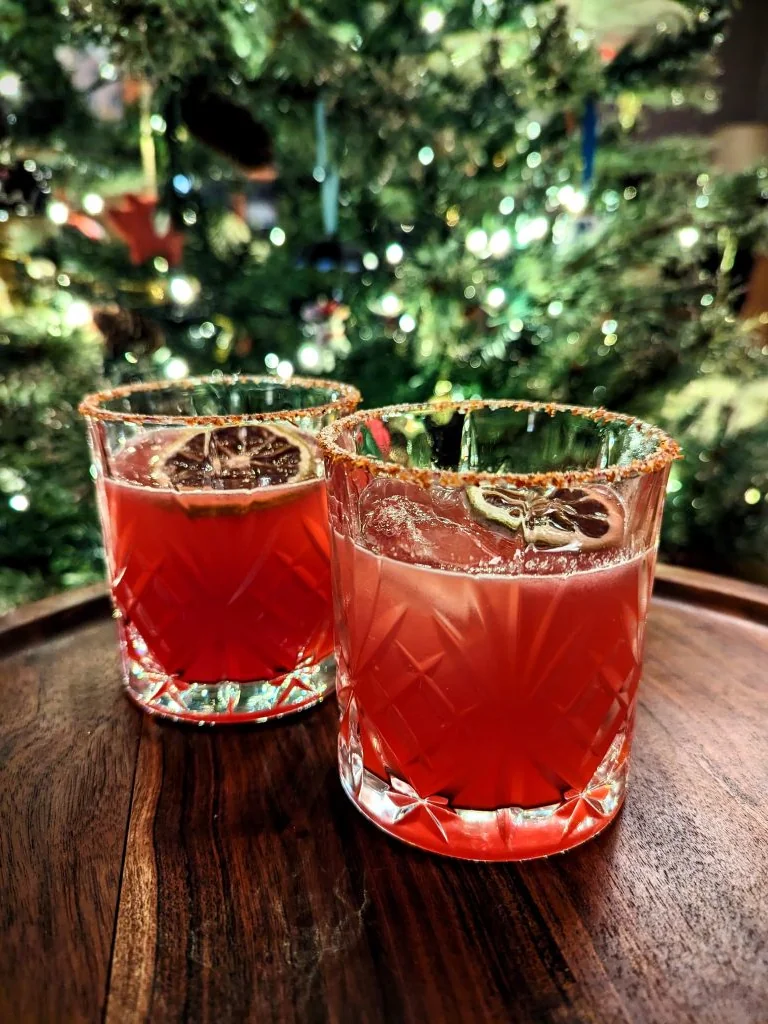 Christmas Cranberry Margaritas