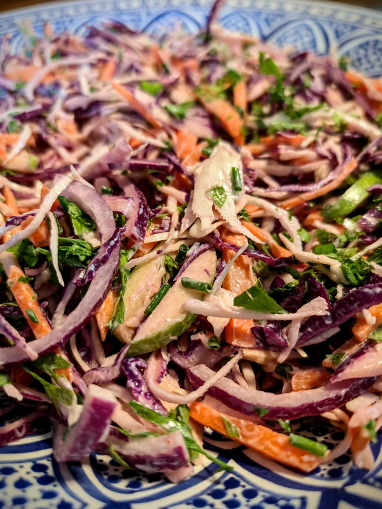 Crispy Apple and Herb Coleslaw