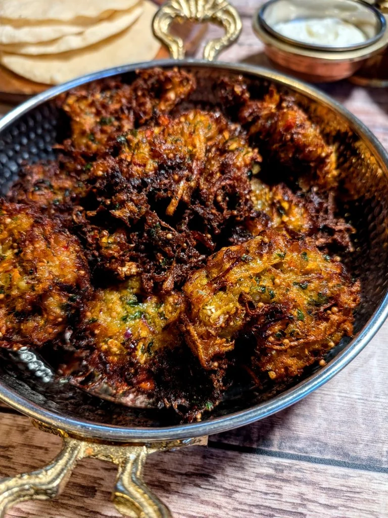 Crispy Golden Vegetable Bhajis