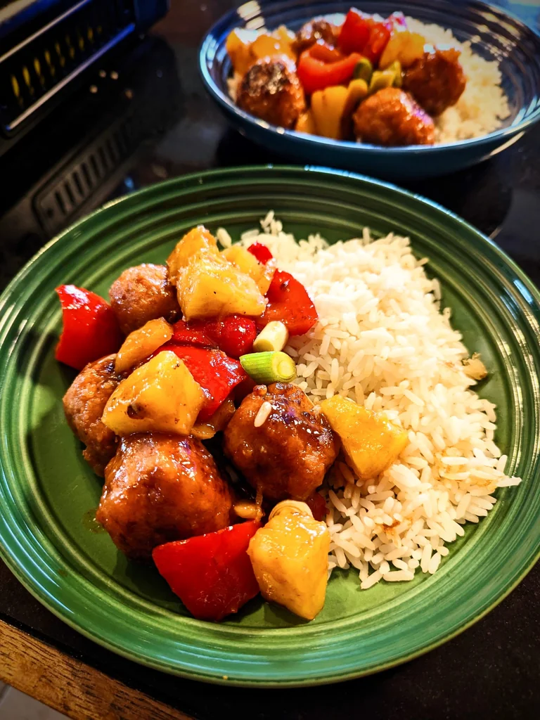 Fakeaway Sweet and Sour Pork Balls recipe image