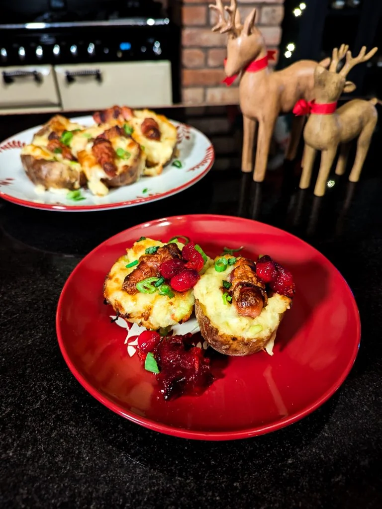 Festive Loaded Potato Skins