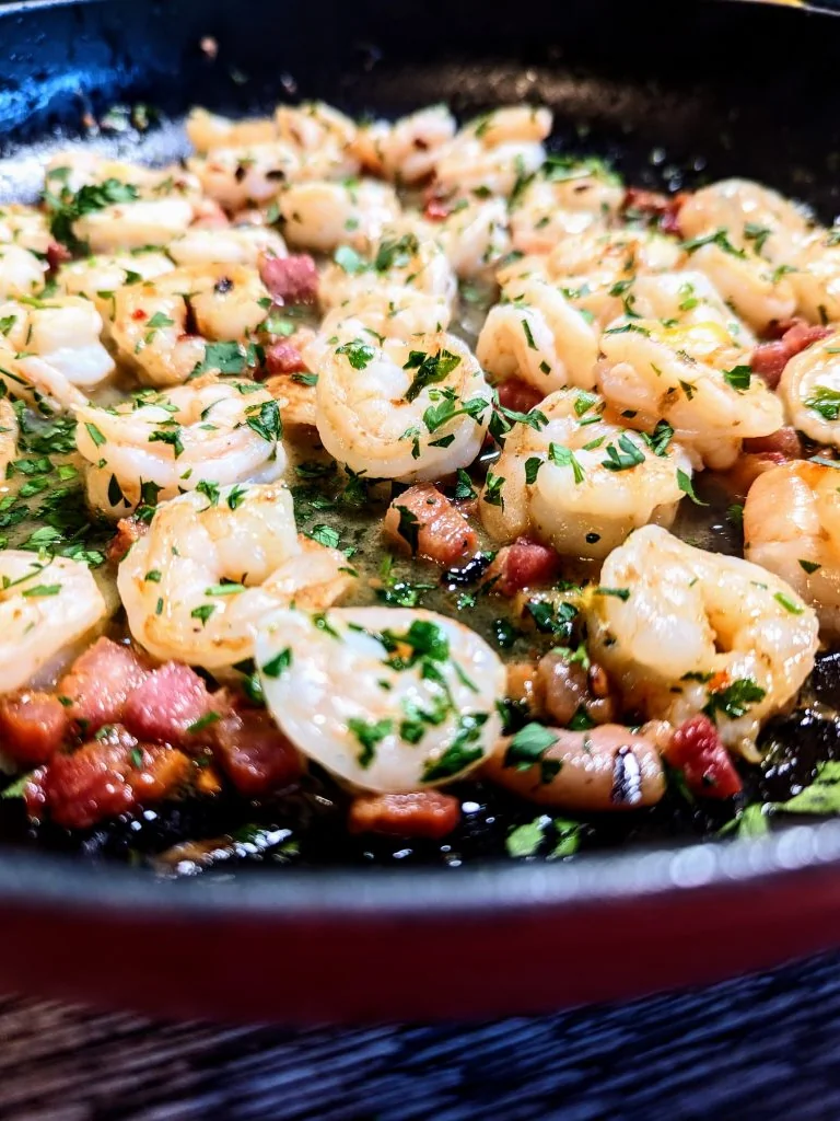 Friday Night Prawns with Pancetta