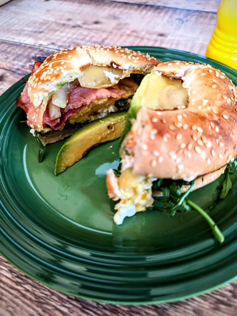 Fully Loaded Breakfast Bagels
