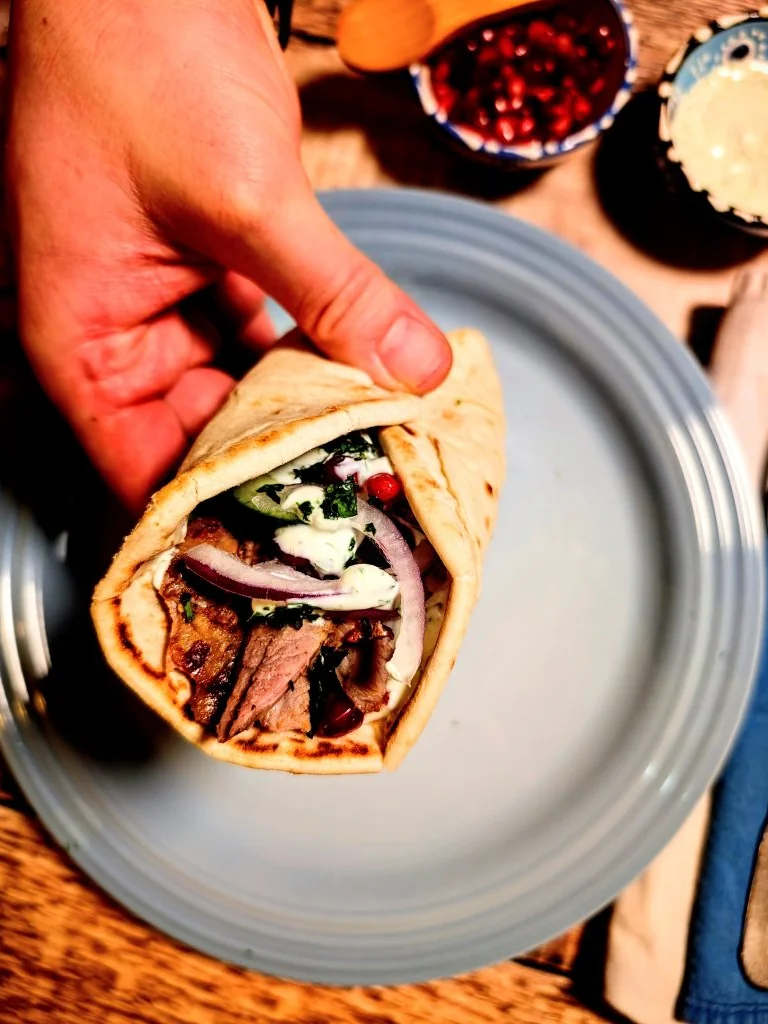 Moroccan Roast Lamb Kebabs with Citrus Mint Yogurt