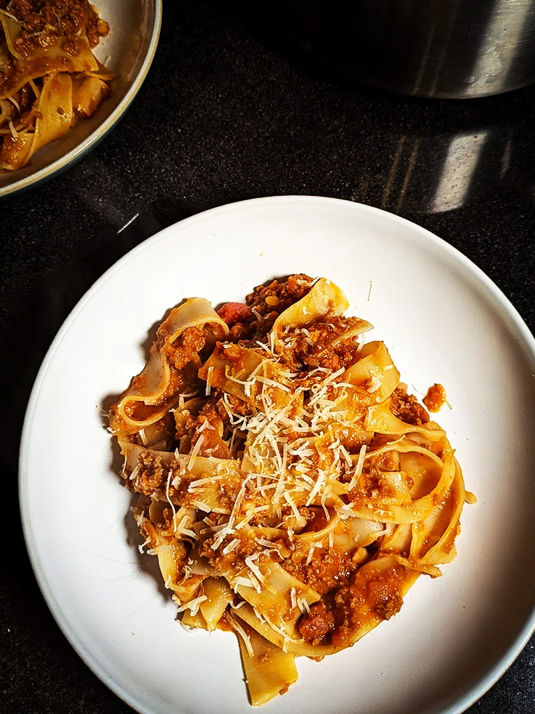 Rapid Ragu with Pappardelle