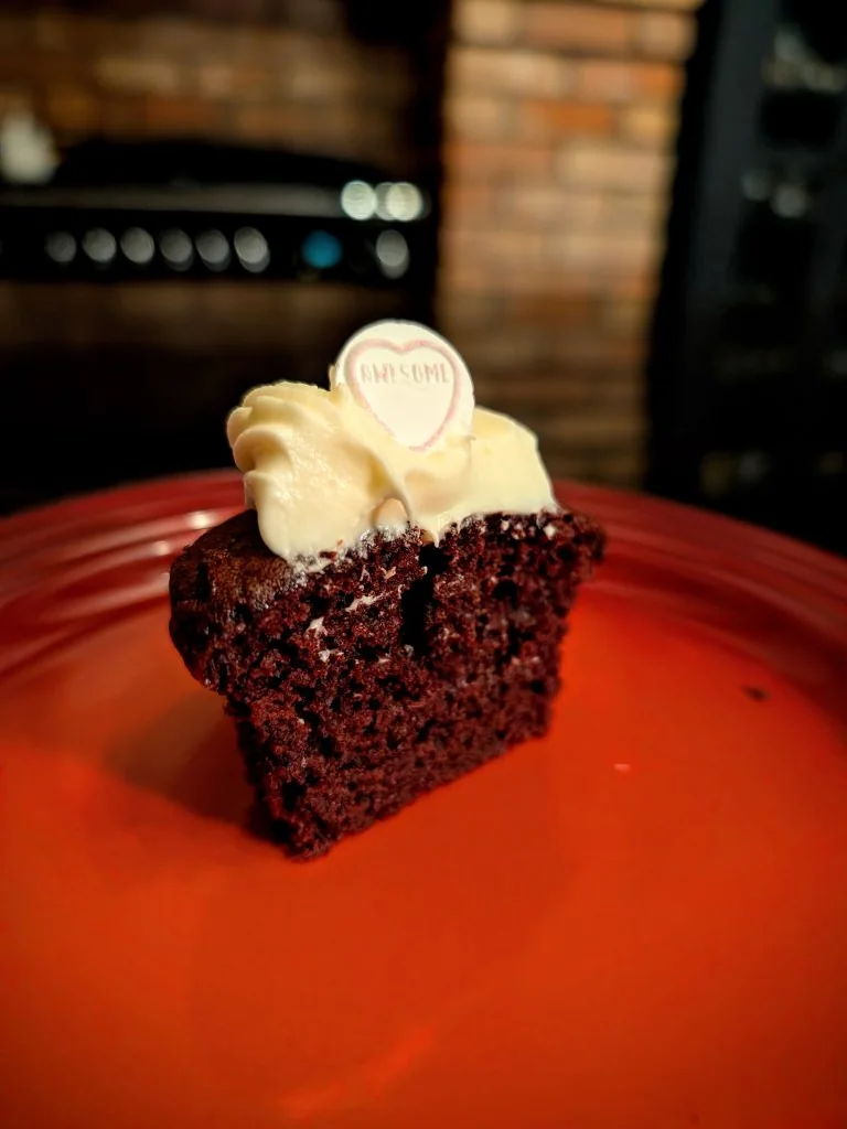 Red Velvet Love Heart Cupcakes