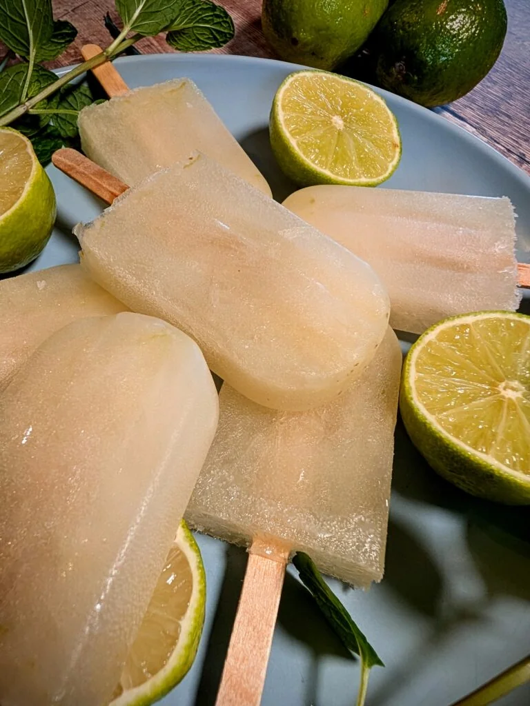 Refreshing Lime & Mint Mojito Ice Lollies