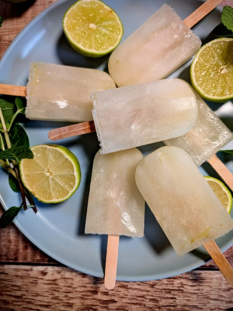 Refreshing Lime & Mint Mojito Ice Lollies