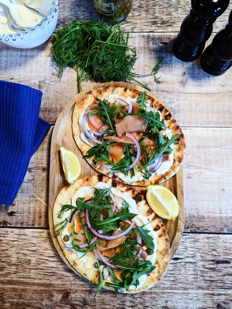 Smoked Salmon Brunch Flatbread