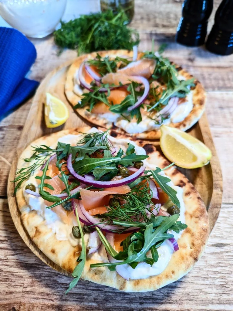 Smoked Salmon Brunch Flatbread