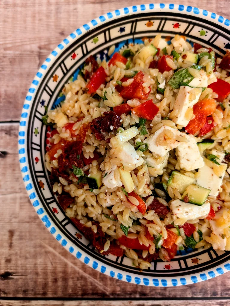Za'atar Orzo Salad with Feta and Lemon recipe image
